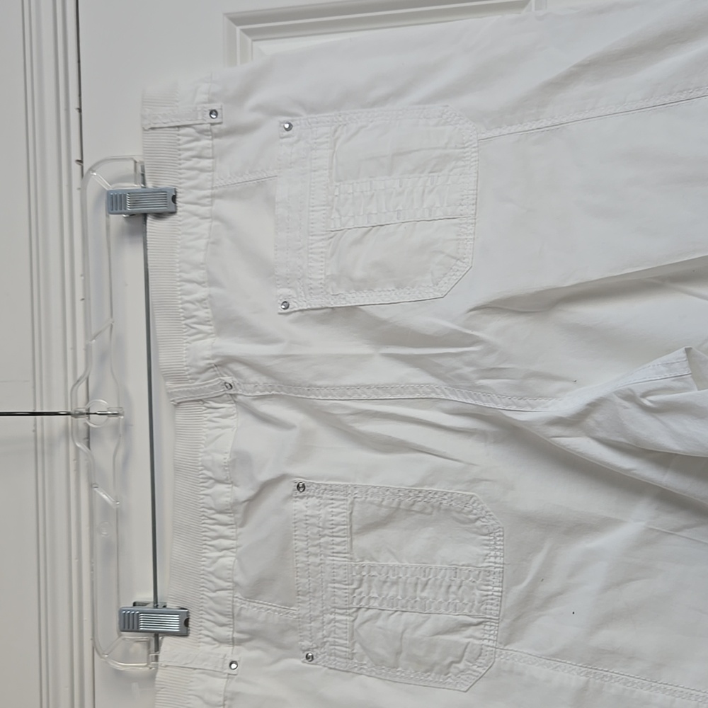 White Cargo Pants - Picture 6 of 10